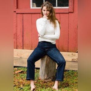 ABLE Holly Kick Flare Jeans – Dark Wash – Size 33 (BNWOT)